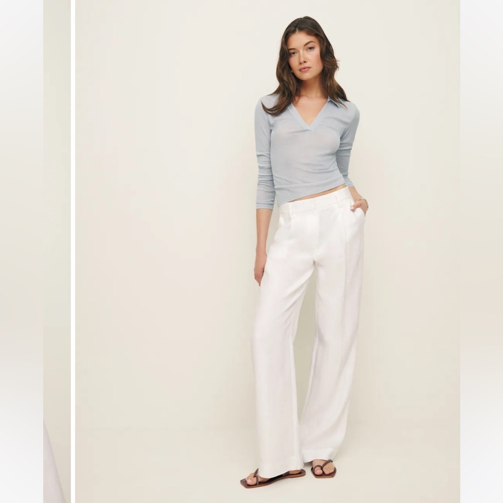 Reformation Blaire Knit Top Grey - Size S
